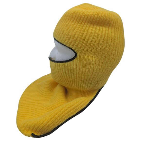 Vintage Snowmobile Full Face Winter Knit Ski Mask Yellow ski-doo? - Picture 5 of 10
